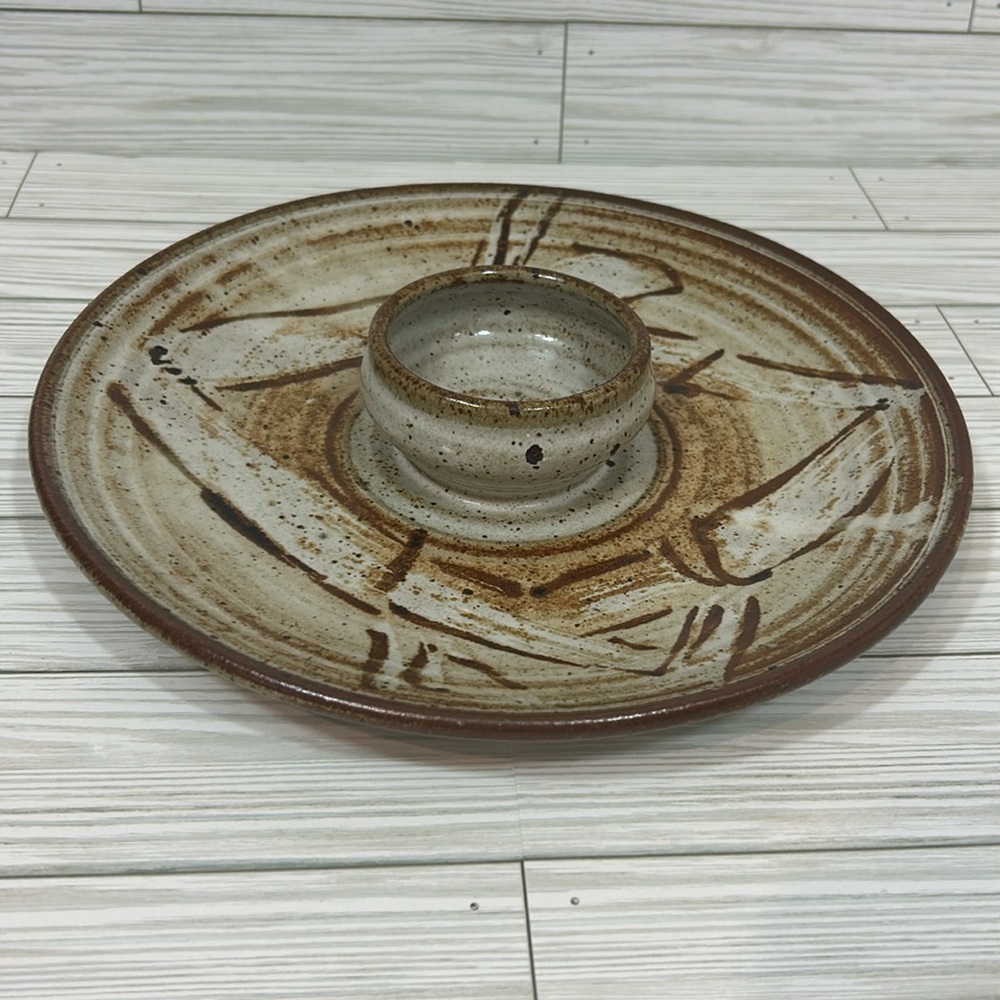 Studio Pottery Veggies and dip platter